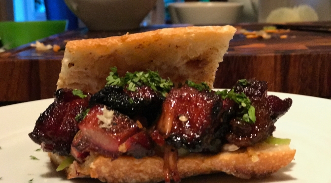 Smoked Pork Belly Burnt Ends – Bánh Mì